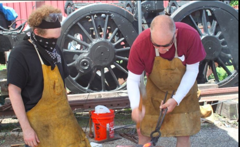 Railroad Museum blacksmith event North Fork events 